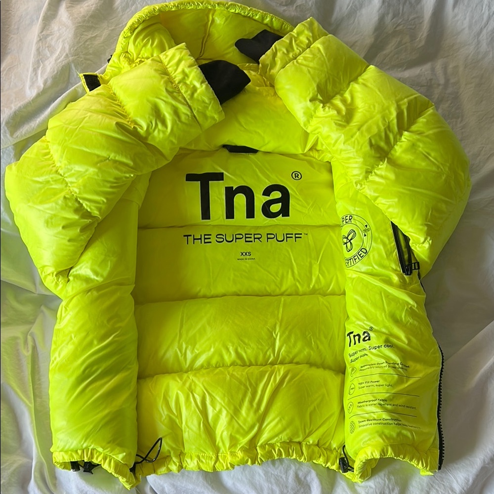 Aritzia Neon Yellow Super Coat - Picture 3 of 3